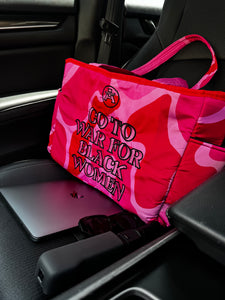 "WAR TOTE BAG" Strawberry JAM Camo
