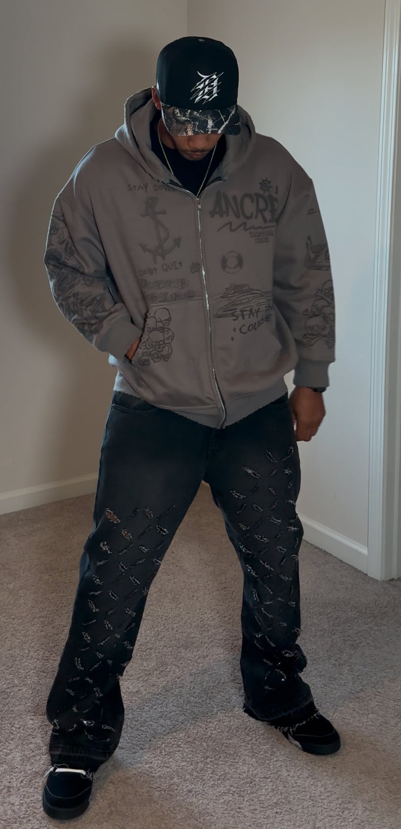 "The Compass is your Guide" Grey