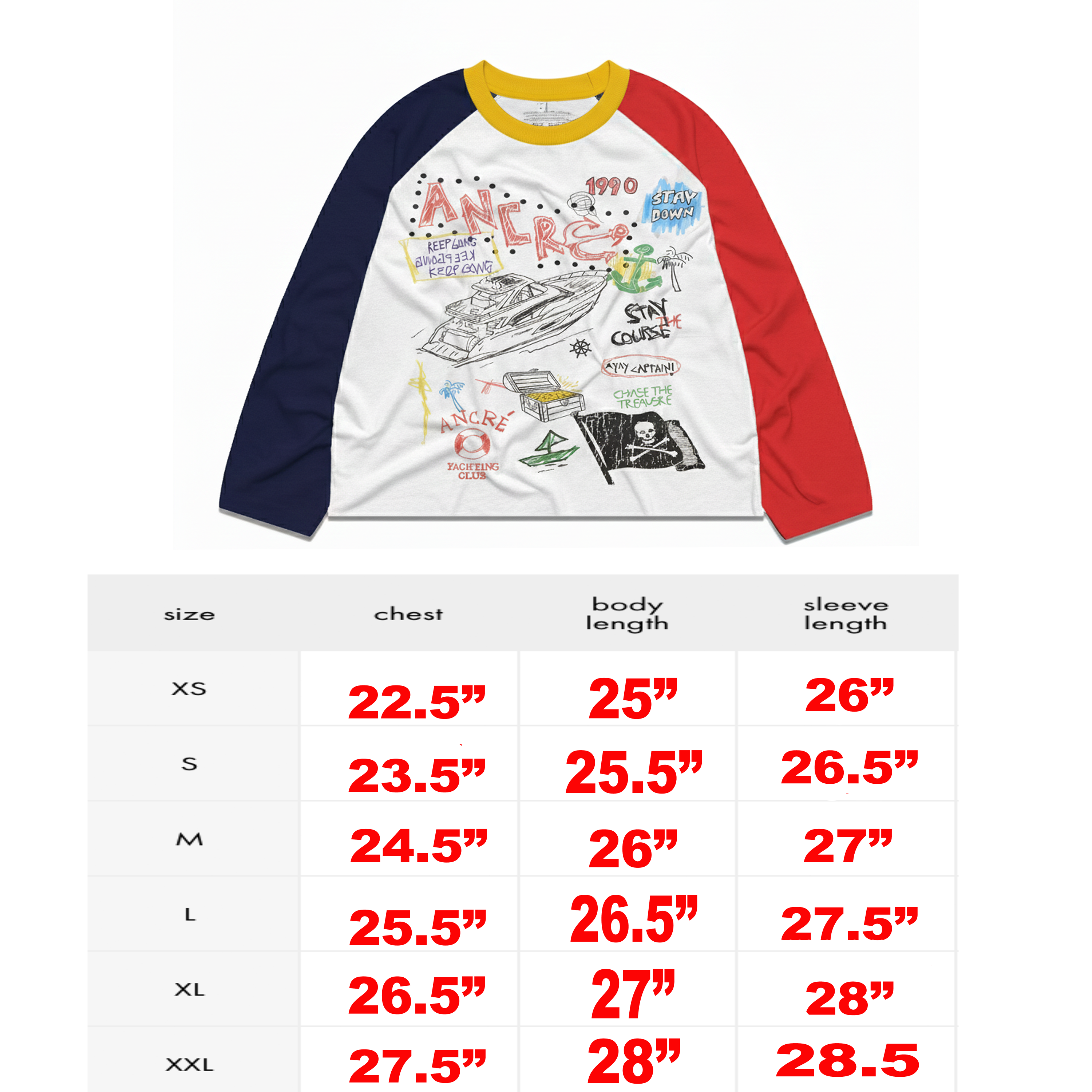 Yacht Sketch "Crayola" Tee