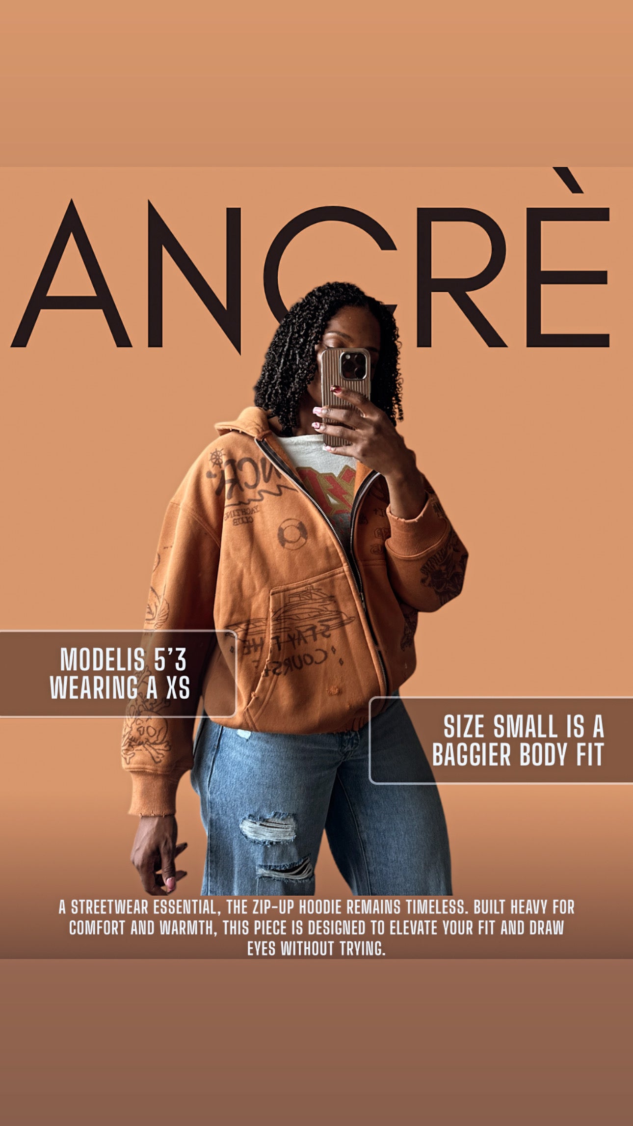 "The Compass is Your Guide" Brown