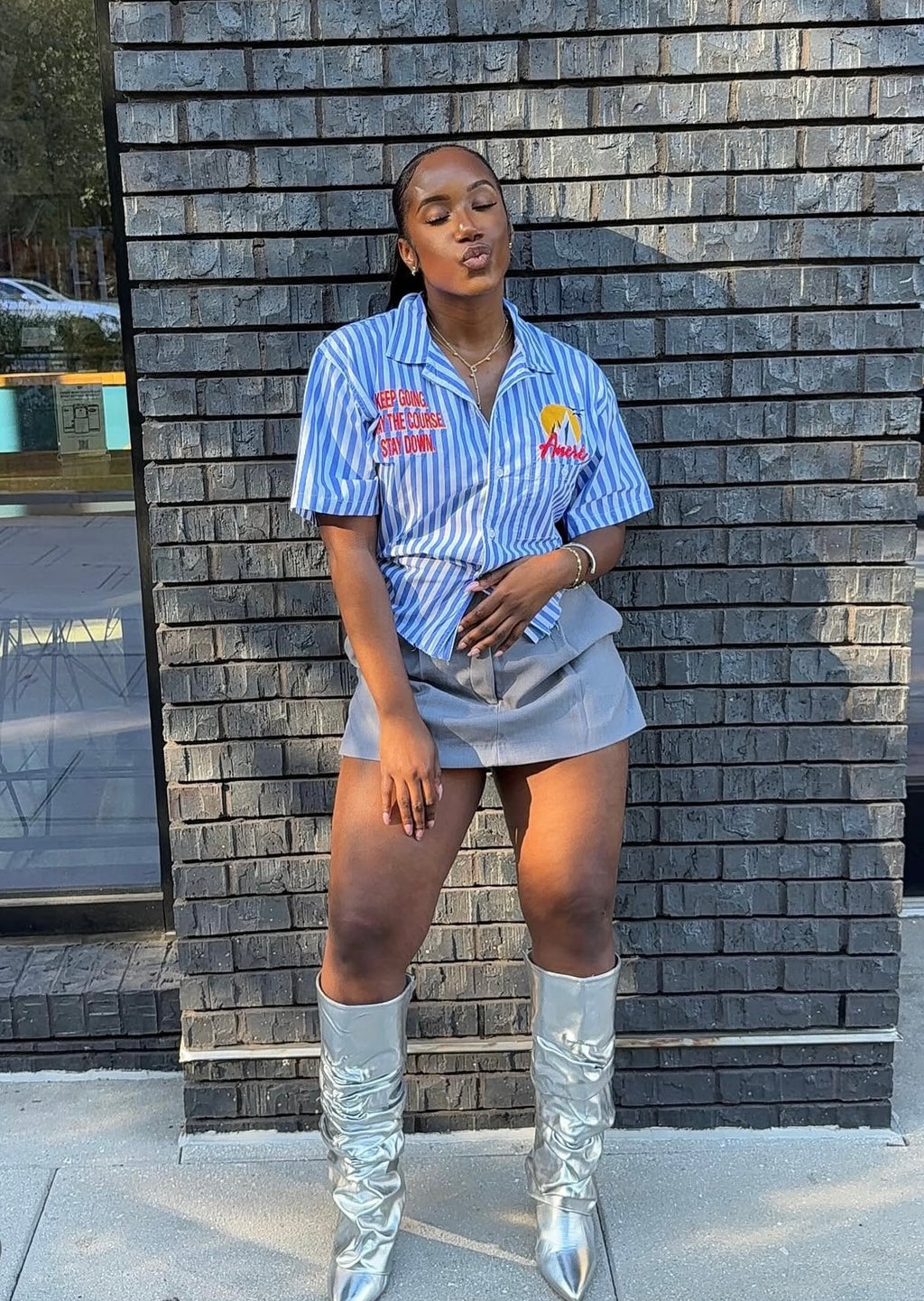 Marina Sunset Button Down