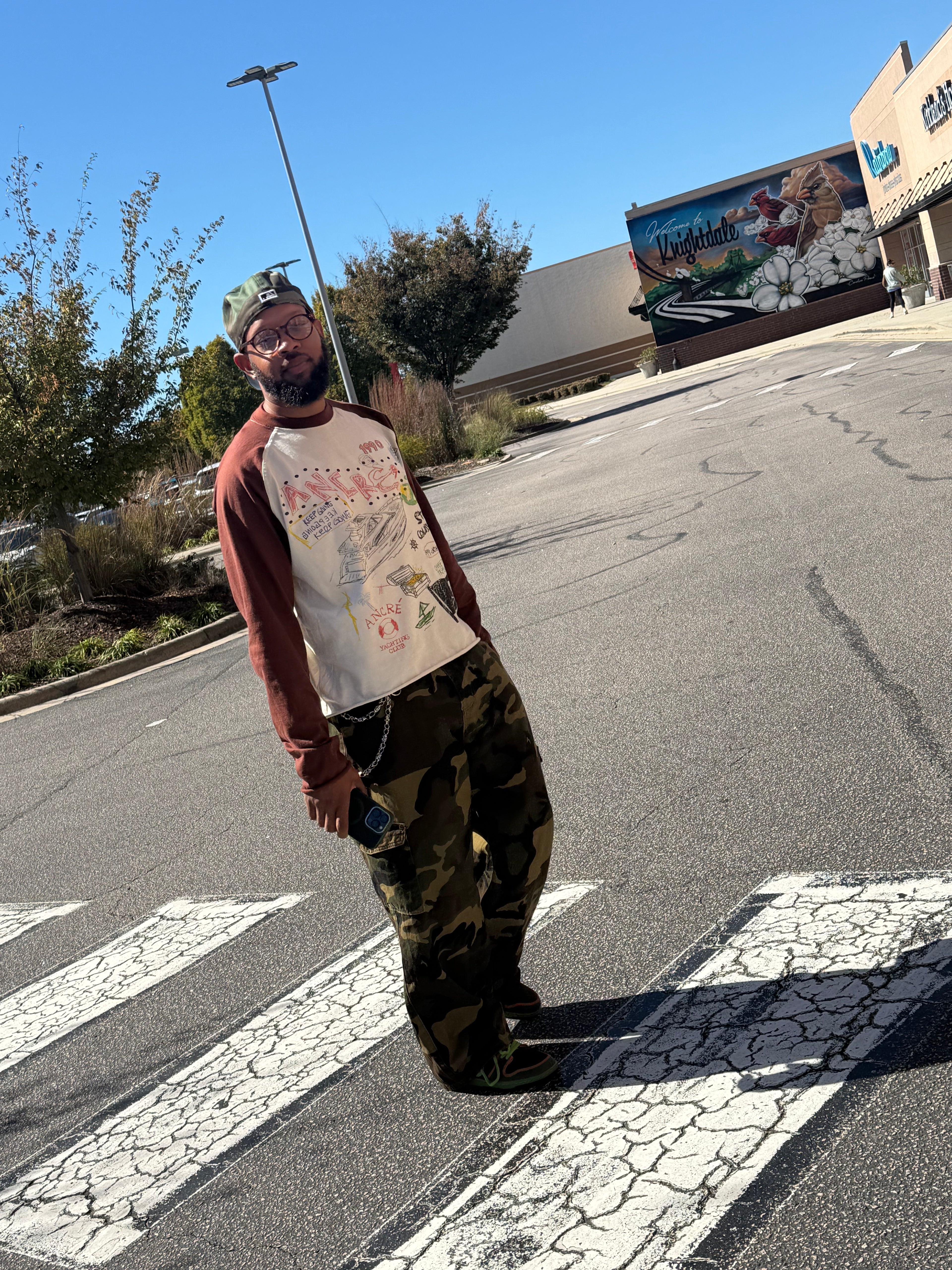 "Yacht Sketch" Vintage Long sleeve