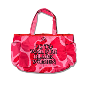 "WAR TOTE BAG" Strawberry JAM Camo