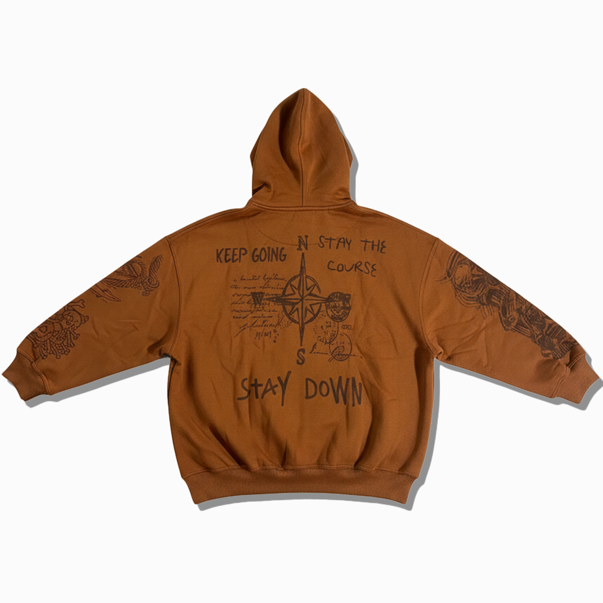 "The Compass is Your Guide" Brown