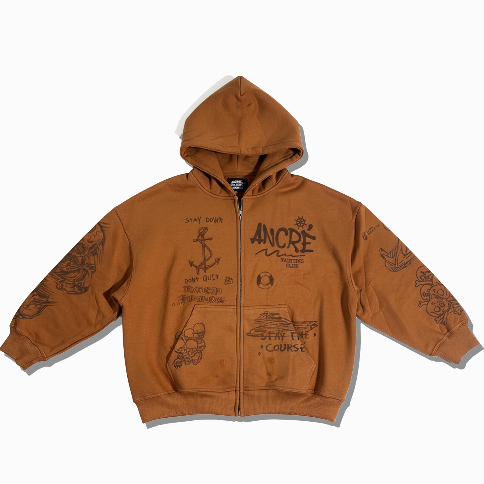 "The Compass is Your Guide" Brown